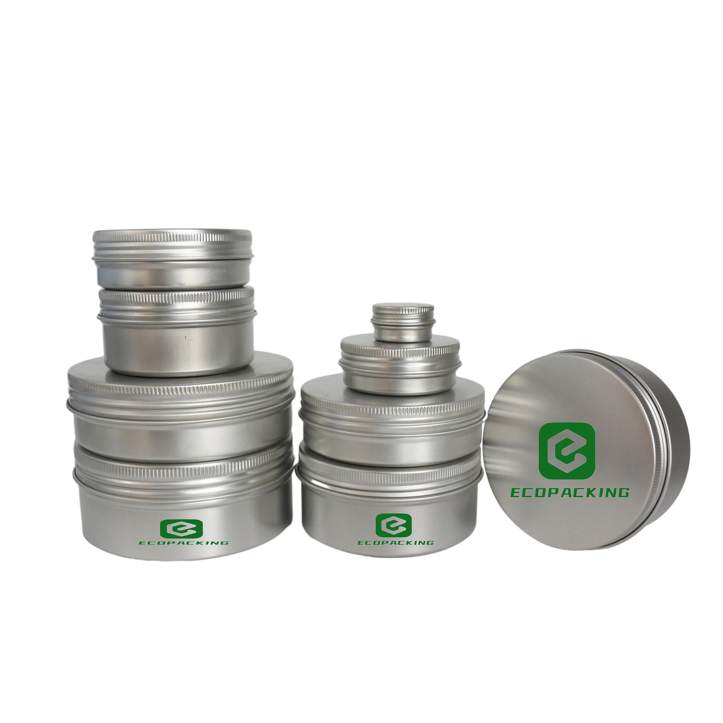 Empty Aluminum Cosmetic Jar Metal Candle Cans Aluminum Tin With Screw Lid - 图片 3