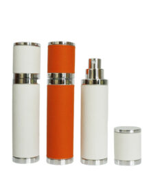 Custom Empty 5ml 10ml Luxury Leather Perfume Oil Glass Bottle for Essential Oil Perfume Oil Package