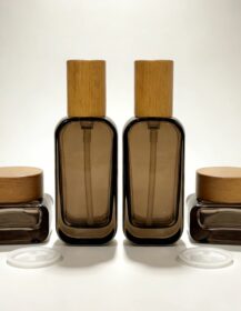 Environmental Protection Skin Care Serum 30ml 50ml 100ml 120ml Cosmetic Lotion Pump Glass Bottle Jar Set 888J