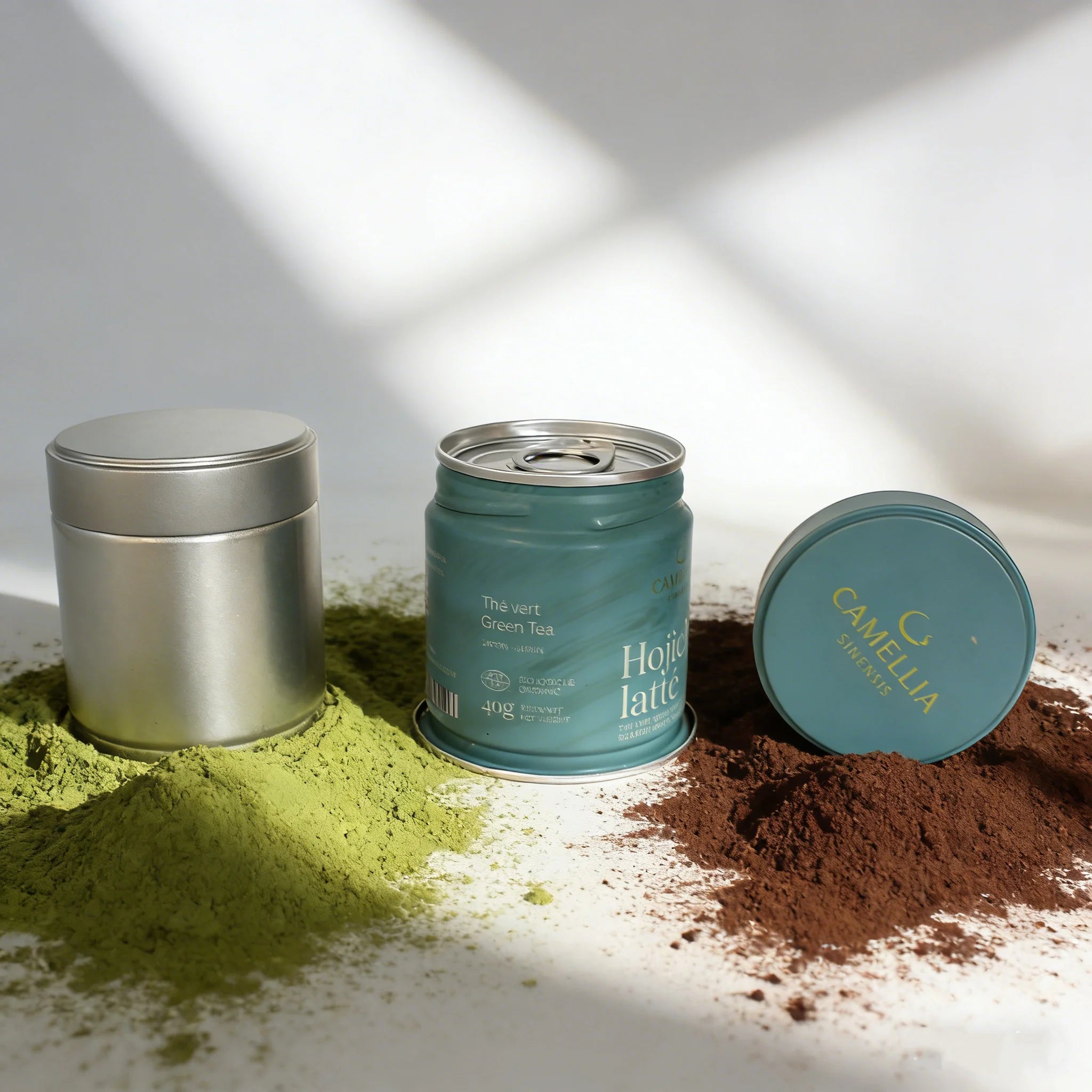 Custom Printing OEM Round Empty Food Grade Dry Flower Loose Tea Matcha Powder Tin Box with Aluminum Foil Sealer Packaging - 图片 4
