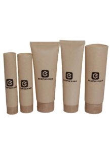Eco Friendly Cosmetics Packaging Sugarcane Wheat Straw Tube 2oz 4oz 6oz 8oz Body Lotion Shower Gel Shampoo Cleanser Plastic Tube