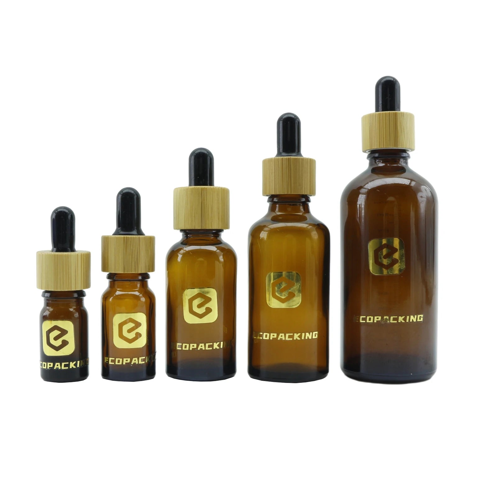 Wholesale 5ml 10ml 15ml 20ml 30ml 50ml 100ml Amber Glass Essential Oil Bottle with Plastic Dropper - 图片 11