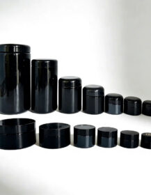 Super Cheap 5g 15g 20g 30g 50g 100g 200g 250g 500g 1000g UV Black Dark Violet Glass Jar with Lid B888