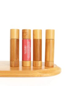 Natural Empty Cosmetic Make up Lipstck 5g Wooden Bamboo Lip Balm Tubes Cosmetic Packaging N888
