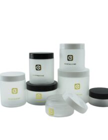 Wholesale 50ml 100ml 150ml 200ml 250ml PET Jar Plastic Cosmetic Hair Body Scrub 2oz 4oz 8oz Plastic Jar With Lids