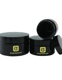 Cosmetic Jars 5ml 15ml 30ml 50ml 100ml 200ml Uv Black Glass Jar with Flat Lid