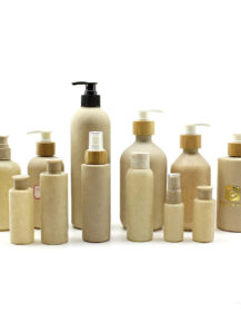 Cosmetic Spray Pump Plastic Shampoo Bottle 30ml 50ml 100ml 250ml 500ml Wheat Straw Bottle M888