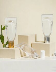 Customizable 10ml Clear Thick Glass Roller Bottle Luxury Toothpaste Shape for Perfume Essential Oils Packaging Cosmetics