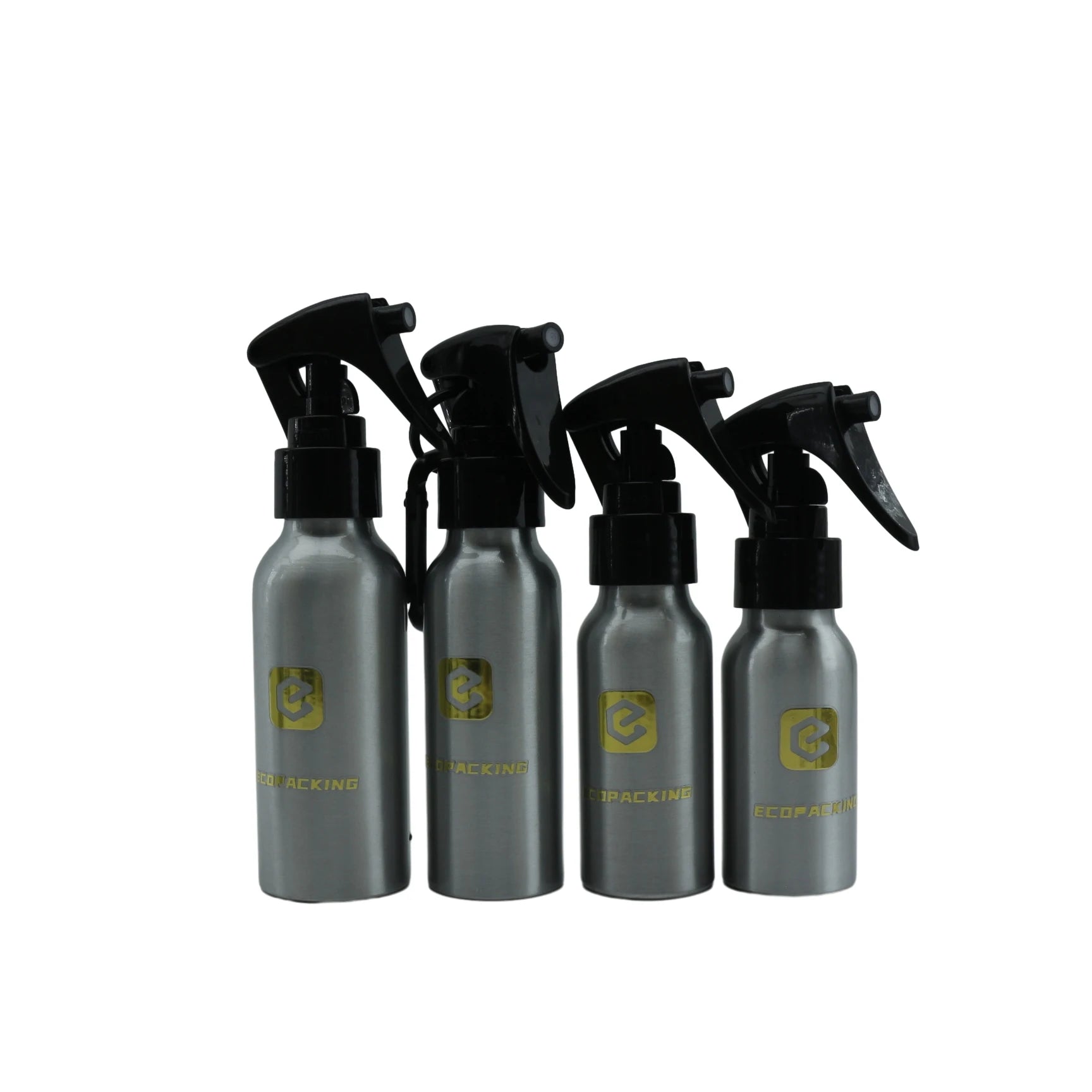 Unique 250ml 500ml 1000ml Silver Aluminum Spray Bottle with Sprayer for Kitchen Cleanser Packaging - 图片 4