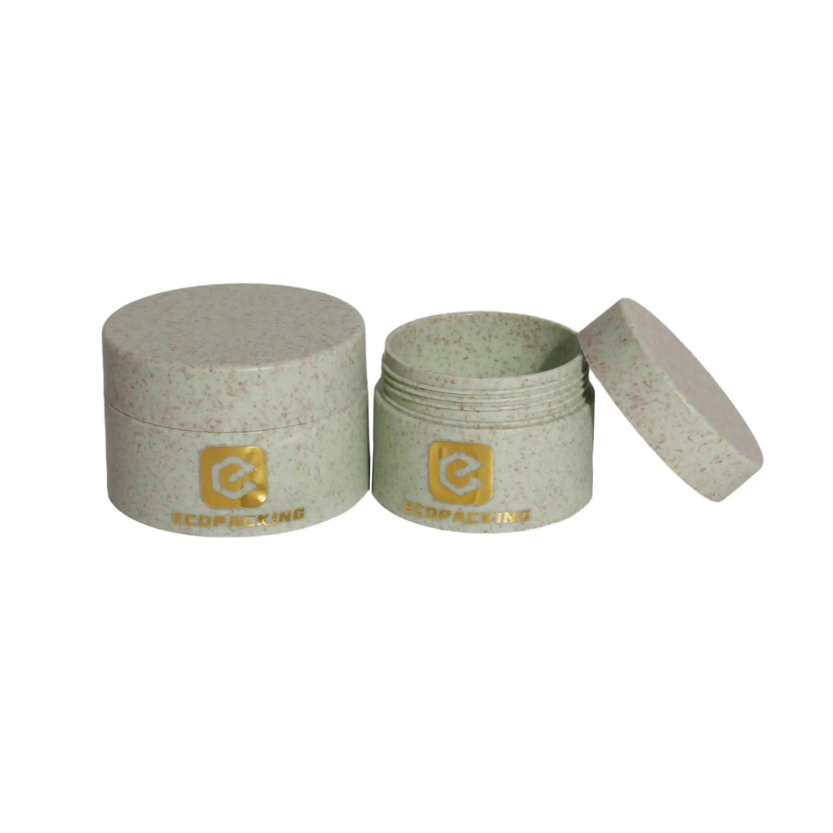 Empty Skin Care Jar 30g 50g Wheat Straw Plastic Cream Container Cosmetic Jar Set - 图片 3