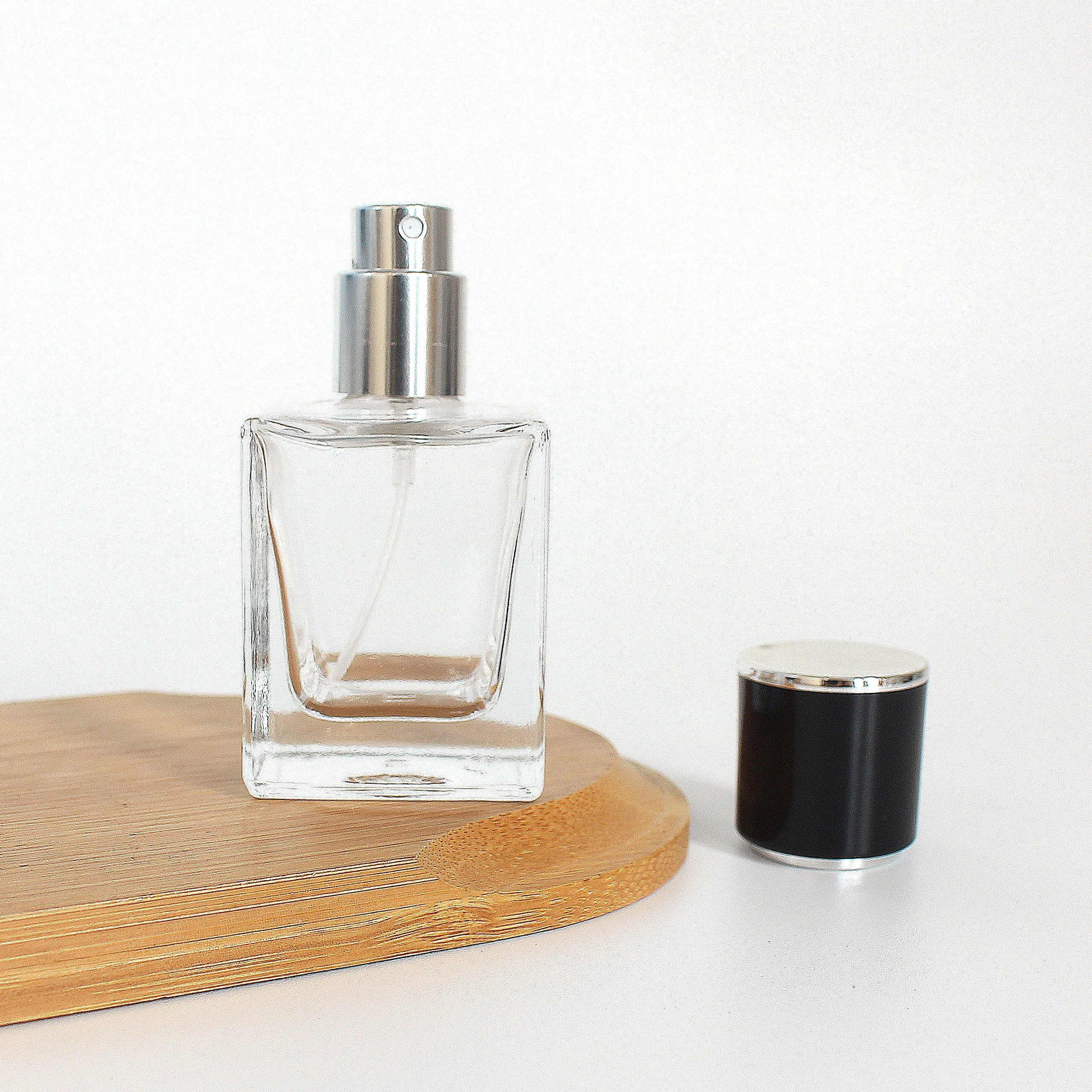 Premium Unique Empty square Perfume Bottles with Gold Mist Sprayer for Body Perfume 30ml 1oz Luxury - 图片 3