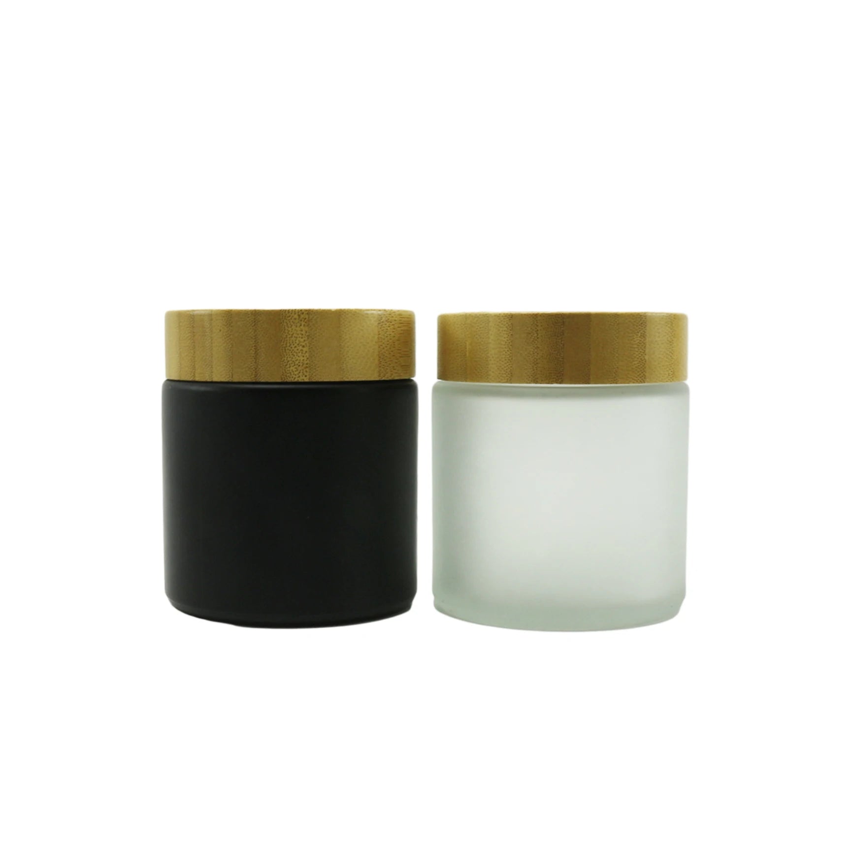 Empty Refillable Cosmetic Jar with Bamboo Lid Cosmetic Cream Pot Body Butter Lotion Storage 250ml - 图片 4