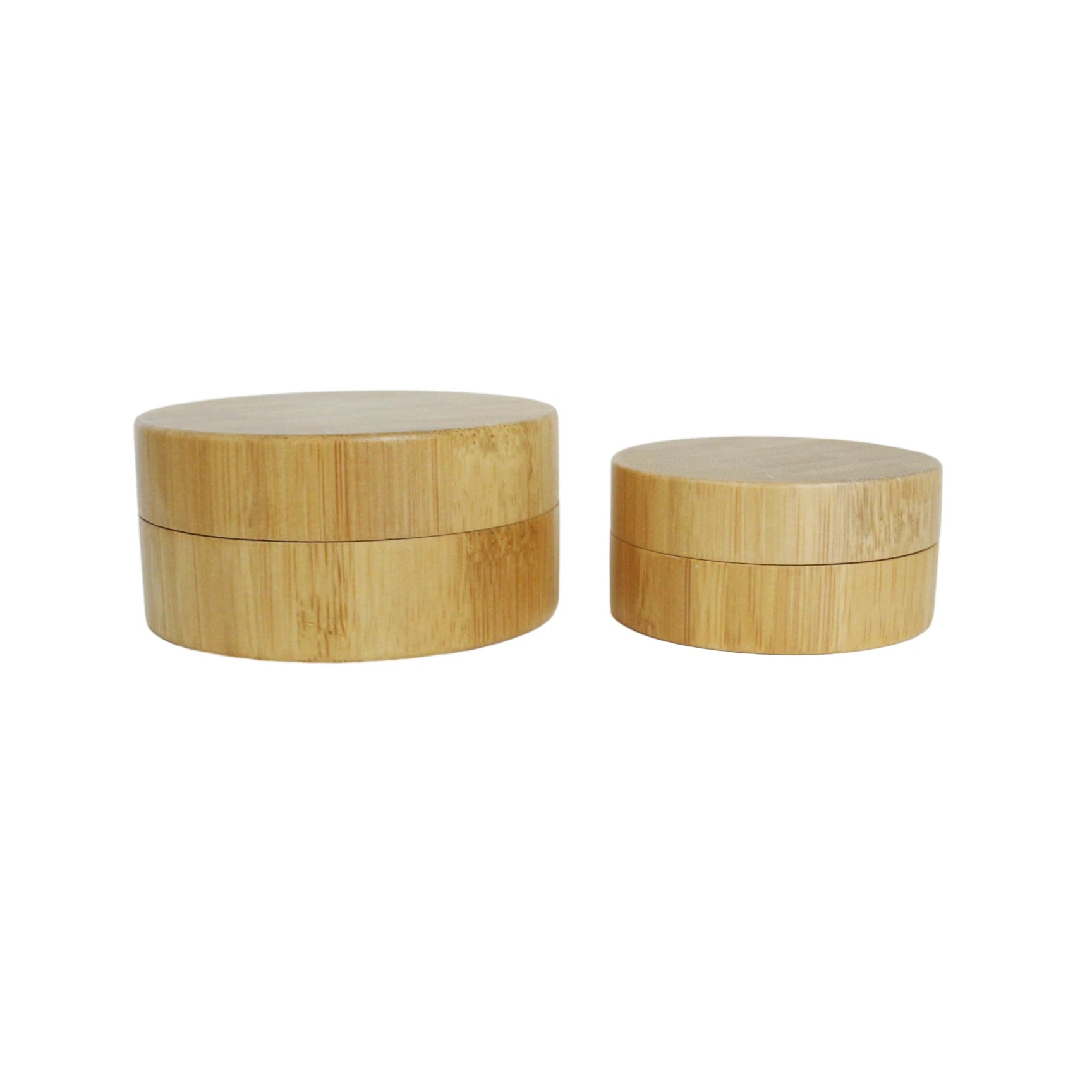 Refillable Empty Round Custom Wooden Bamboo Cosmetic Cream Jar with Lid for Beard Balm Body Butter Night Cream - 图片 5