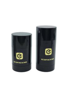 Deodorant Container Stick ABS Empty Bottom Refillable Twist up 75g 75ml Glossy White Black Cosmetic Tube Stick Deodorant