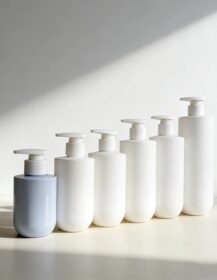 Large-Capacity 300-500ml HDPE Plastic Bottles 400ml Shower Gel Shampoo Hand Sanitizer Cylinder Shape Cosmetic Skin Care