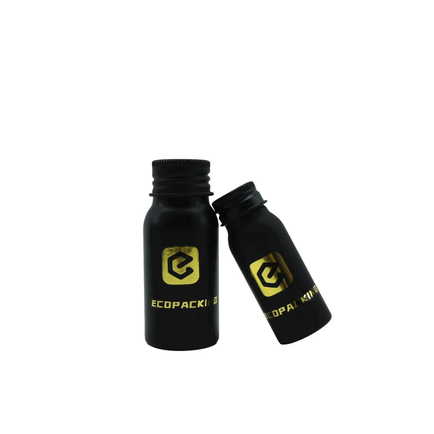 50ml 100ml 200ml 250ml Matte Black Aluminum Bottle with Screw Lid Empty Cosmetic Container - 图片 5