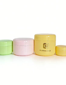 Custom 1 oz 2 oz 4 oz 8 oz 16 oz Plastic Jars with Lids for Cosmetics