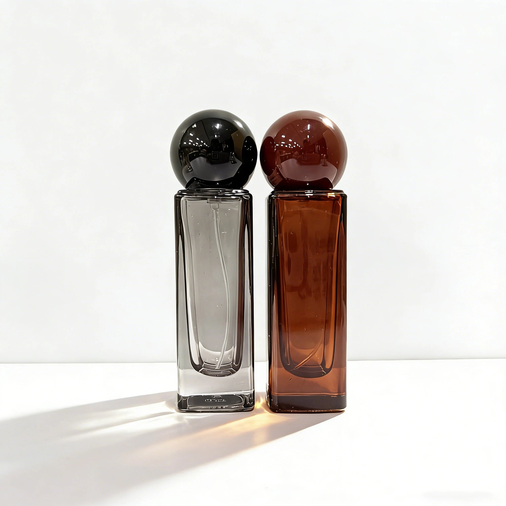 30ml Square Portable Travel Refillable Perfume Bottle Dispenser with Pump Sprayer Empty Glass Bottle - 图片 4