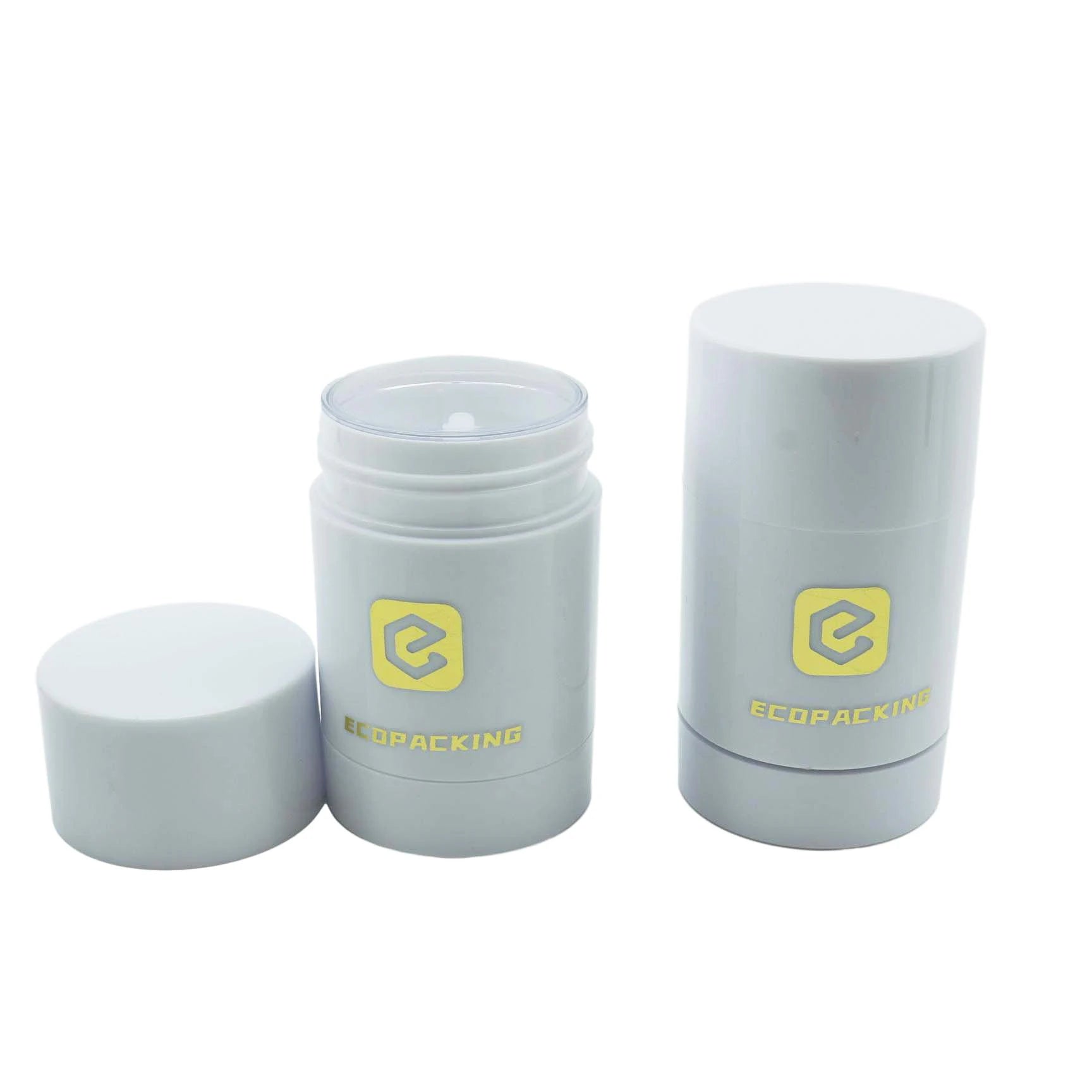 15ml 30ml 50ml 75ml Round AS Plastic Empty Twist up Deodorant Tube Solid Perfume Stick Balm Container