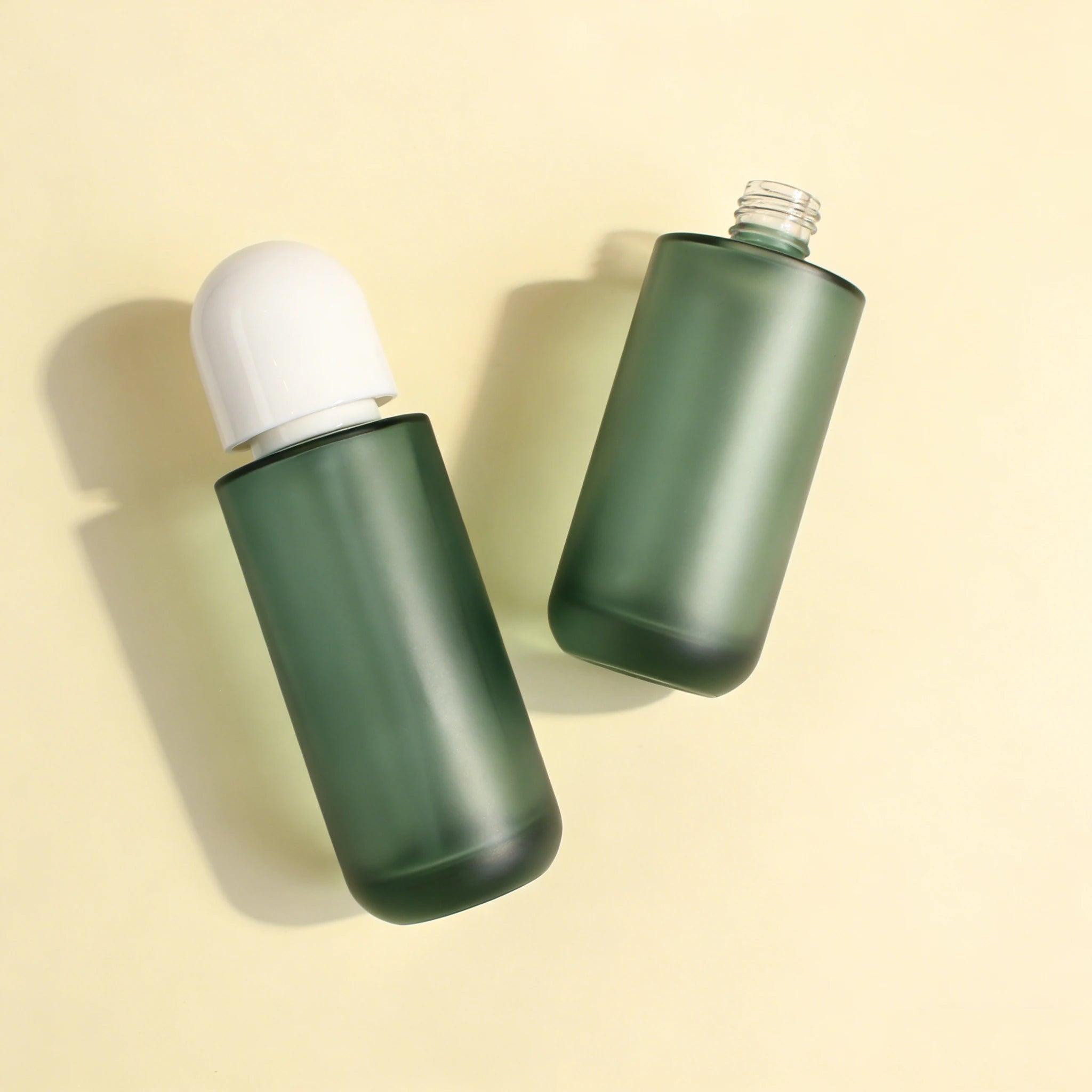20ml 30ml 50ml Small Mini Glass Lotion Essential Oil Serum Bottle with Lotion Pump for Eye Essence - 图片 5