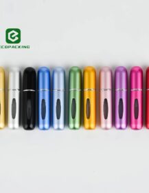 5ml 8ml Mini Perfume Atomizer Refillable Perfume Bottles Travel Sized Aluminum Perfume Mist Spray Bottle