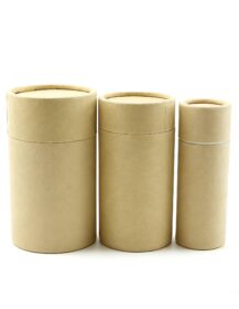 Food Grade Custom Tea Cosmetic Kraft Paper Tube Box Packaging Container