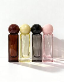 Luxury Empty Small Sample Bottle square Portable Travel Glass Perfume Bottle Atomizer 30ml 50ml