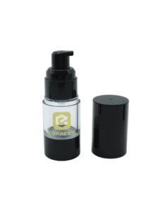 High-end Refillable Airless Black Bottle 15ml 30ml 50ml 100ml Empty Plastic Airless Pump Bottle