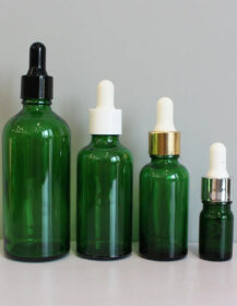 5ml 10ml 15ml 20ml 30ml 50ml 100ml Green Glass Dropper Bottles With Black Cap for Essential Oil Perfume Sample Bottle