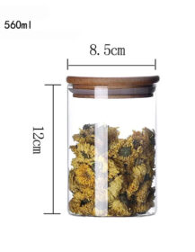 Kitchen Use Airtight 12 Piece High Borosilicate Airtight Glass Storage Jars Set with Bamboo Lid