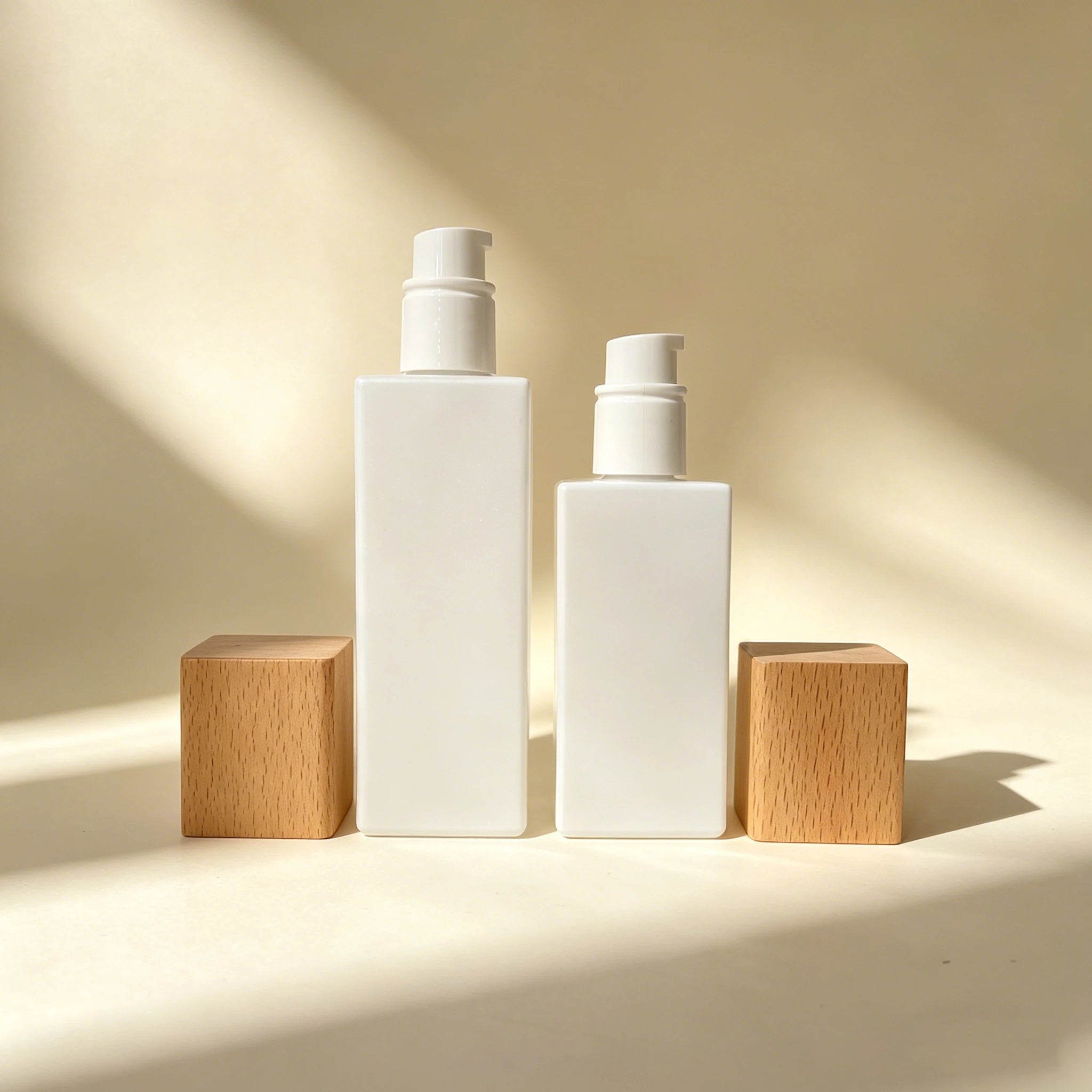 Face Cream Cosmetic Lip Balm Empty square Glass Jar with Wooden Lid for Skin Care Packaging Set 30ml 50ml 30g 50g - 图片 6