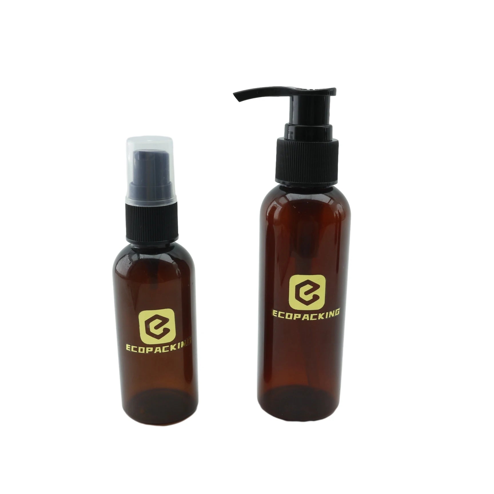100ml 200ml 250ml 500ml 1000ml boston Round Amber Frosted Black Pet Plastic Shampoo Cleanser Lotion Pump Cosmetic Bottle - 图片 4