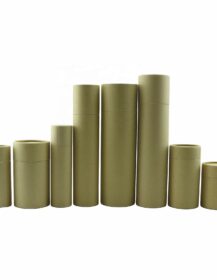 Empty Round Cardboard Container Cylinder Paper Tube Packaging