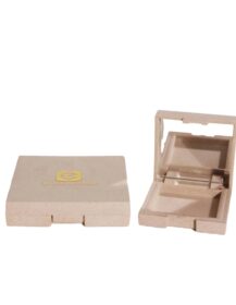 Wheat Straw Plastics Cosmetic Empty Compact Pressed Powder case Packaging