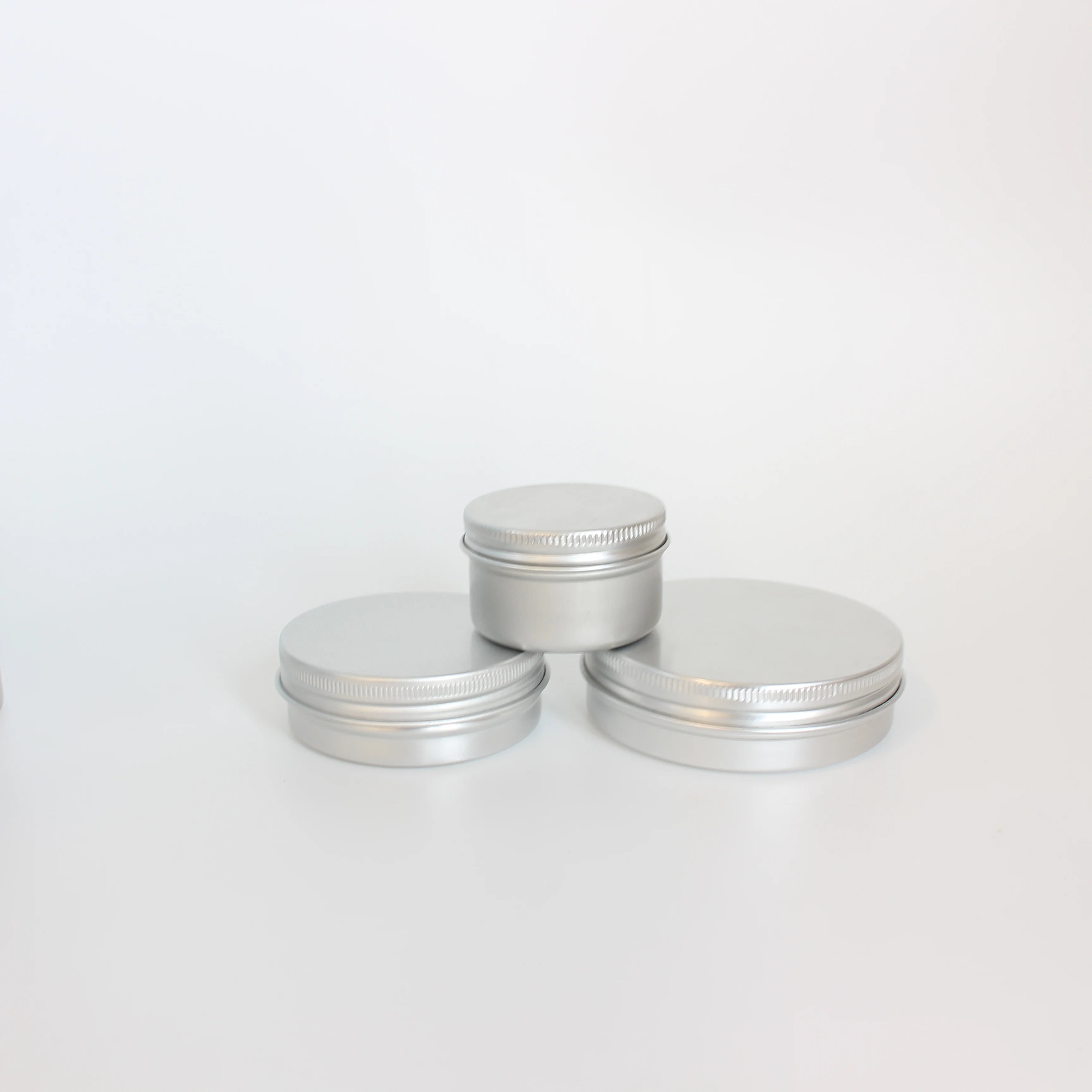 Wholesale 5ml 15ml 30ml 50ml 100ml 120ml Hair Pomade Silver Aluminum Round Tins Jar 4 OZ 120G Wax Storage Container Tin Box - 图片 4
