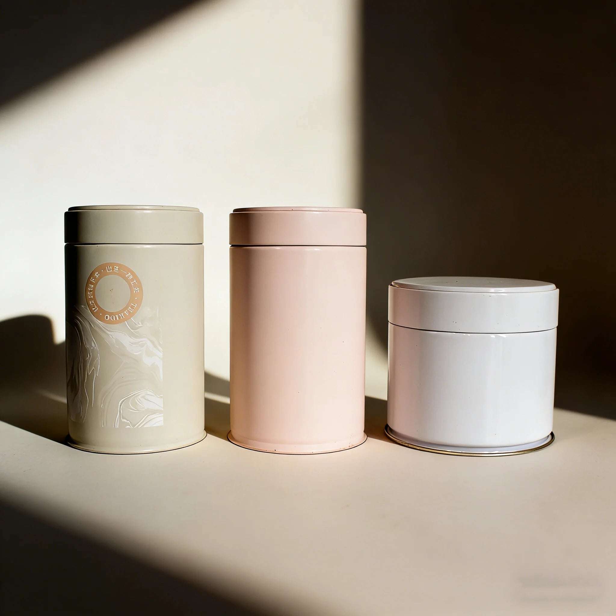 Wholesale Empty Tea Tin Can in Bulk Metal Tin Can Wholesale 100g 30g 50g Matcha Tin Container 60x68mm 60x60mm