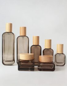 20ml 30ml 50ml 100ml 120ml Empty Luxury Glass Pump Jar Bottle for Lotion Hair Oil Essential Oil
