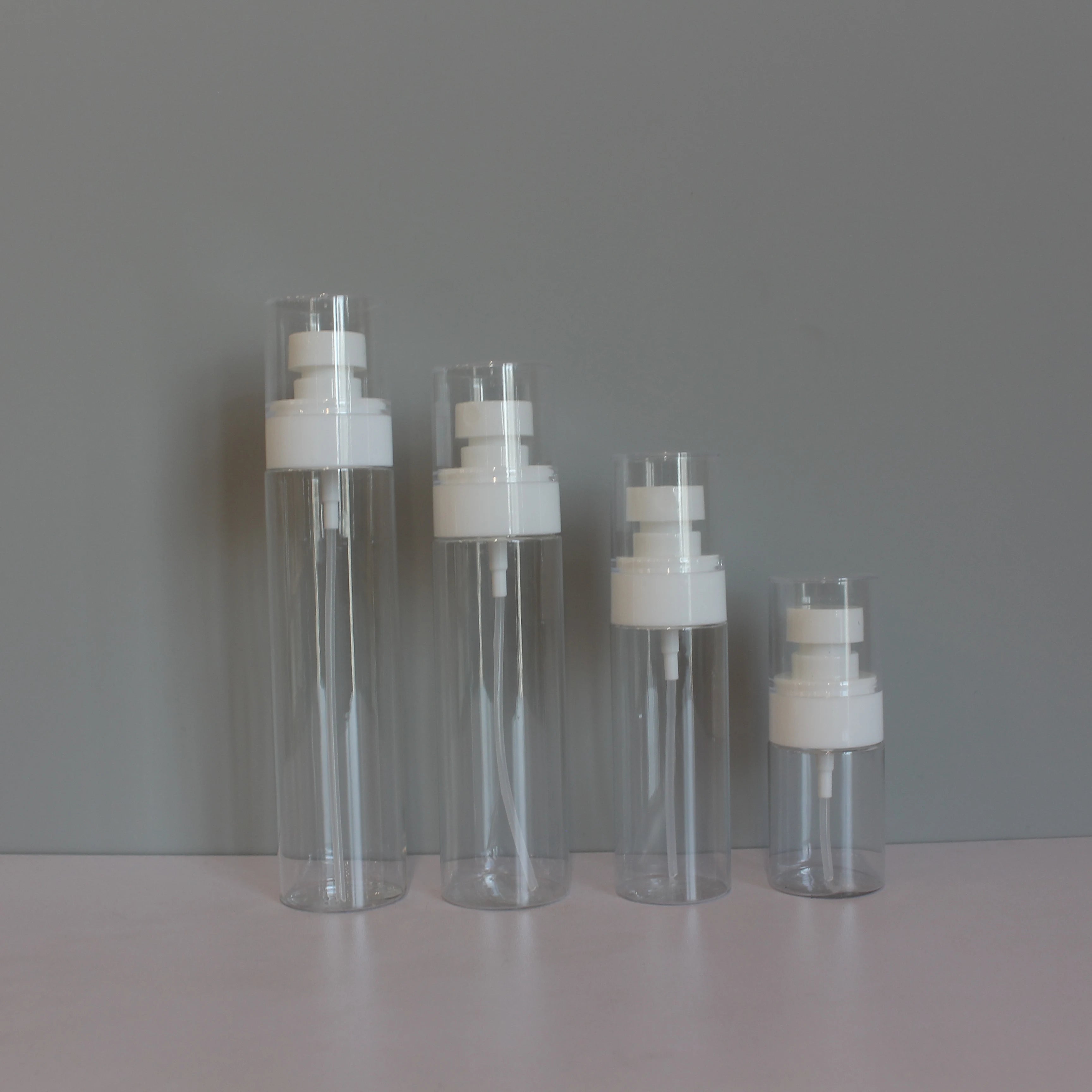 Wholesale 15ml 30ml 50ml 100ml Transparent Black Plastic Cosmetic Airless Fine Mist Spray Bottles - 图片 6