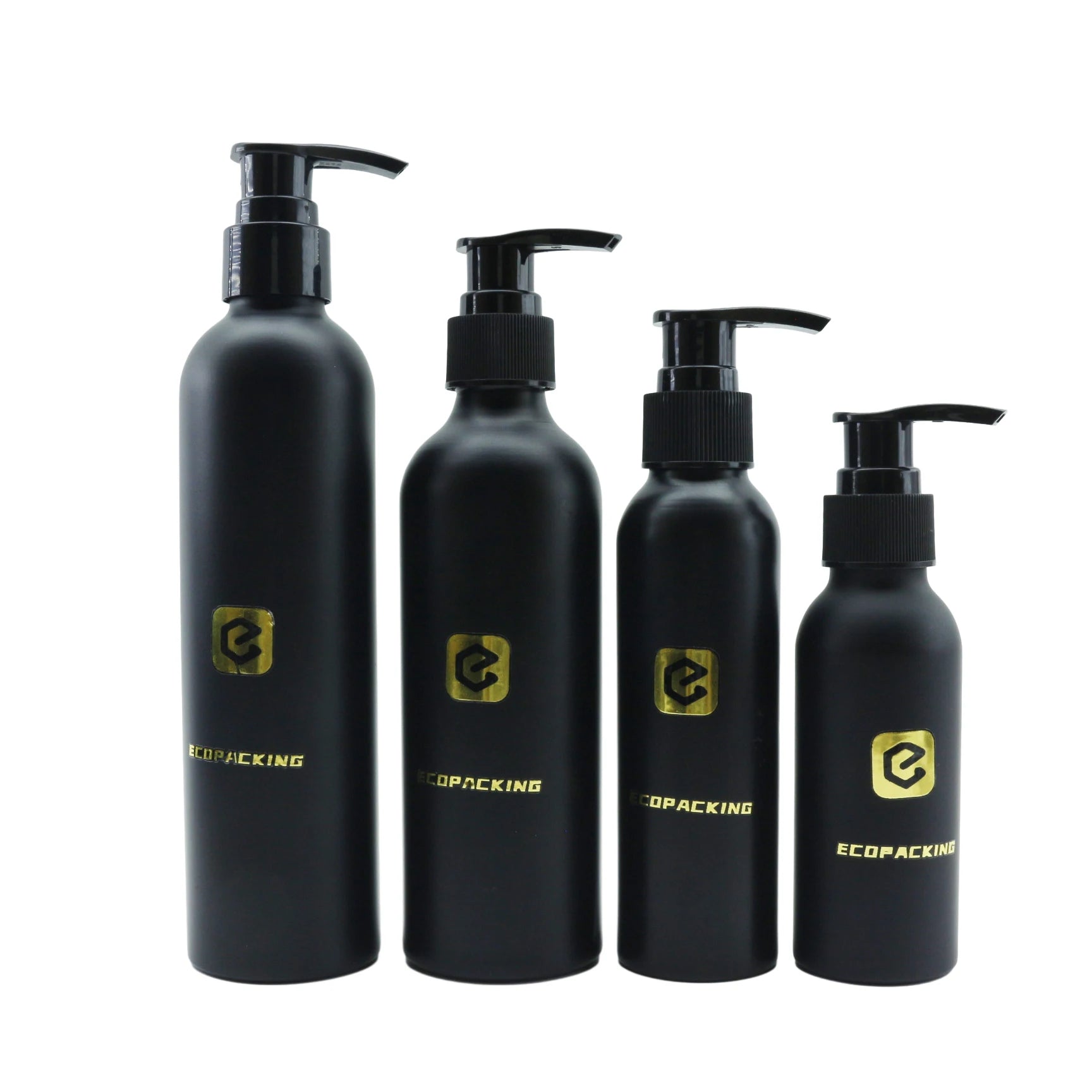 15ml 30ml 50ml 100ml 150ml 200ml 250ml 300ml 350ml 500ml 1000ml Matte Black Aluminum Bottle Cosmetic Shampoo Pump Spray Bottle - 图片 4