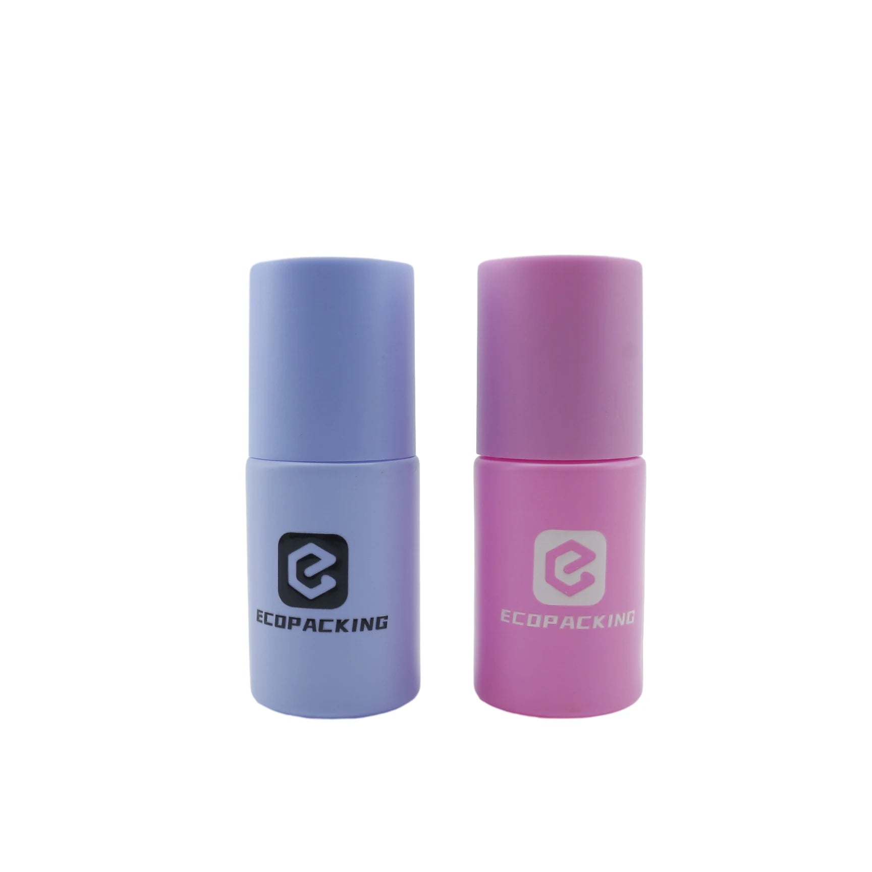 30ml Luxury Lotion Pump Bottle Round Flat Shoulder Opaque Glass Lotion Pump Matte Bottles - 图片 8