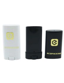 Hot Sale 15ml White Black Empty Lip Balm Container Oval Deodorant Stick Container Deodorant Tube Packaging