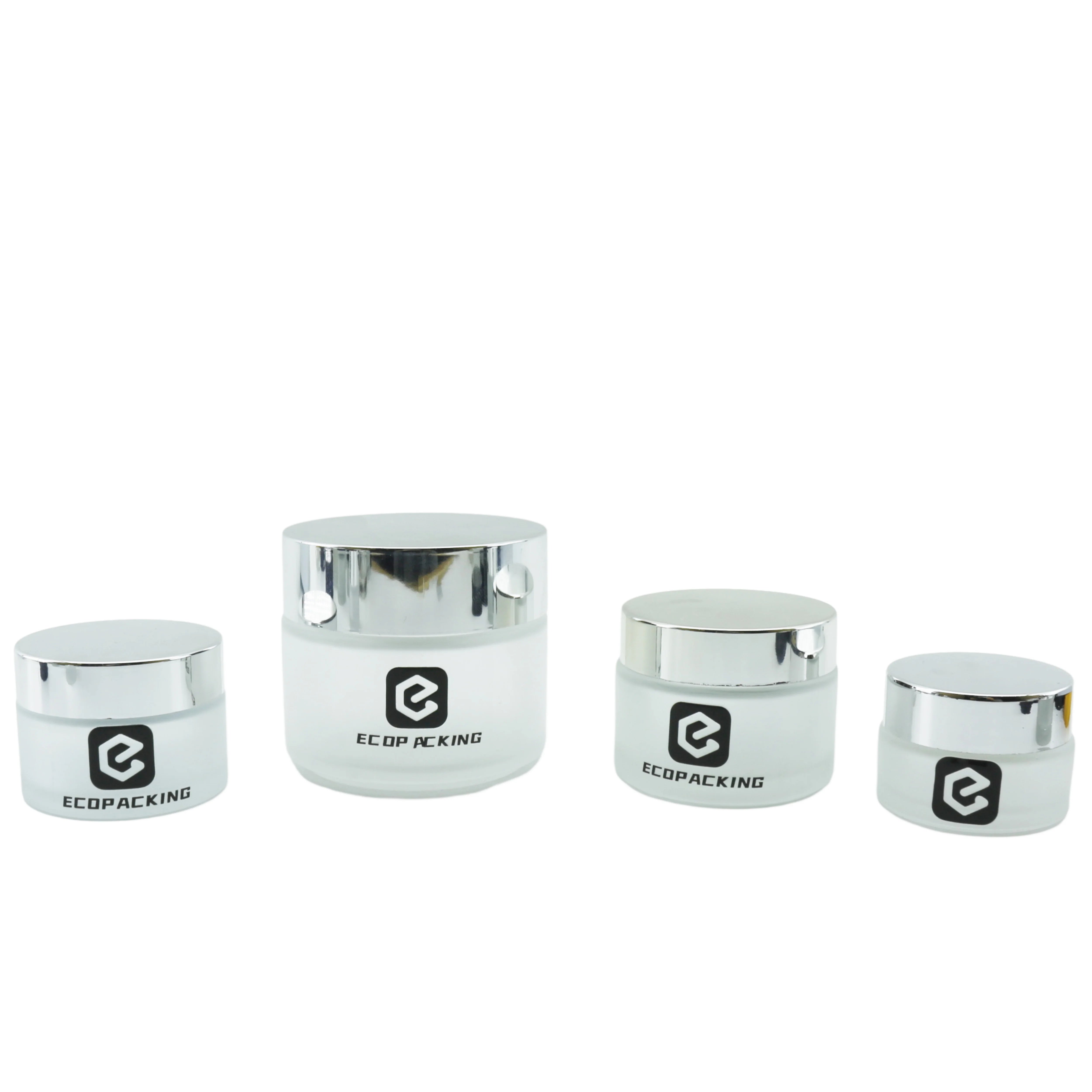 5g 10g 15g 20g 50g 100g Empty Round Matte Face Cream Frosted Lip Balm Container Cosmetic Glass Jar With Lid - 图片 4
