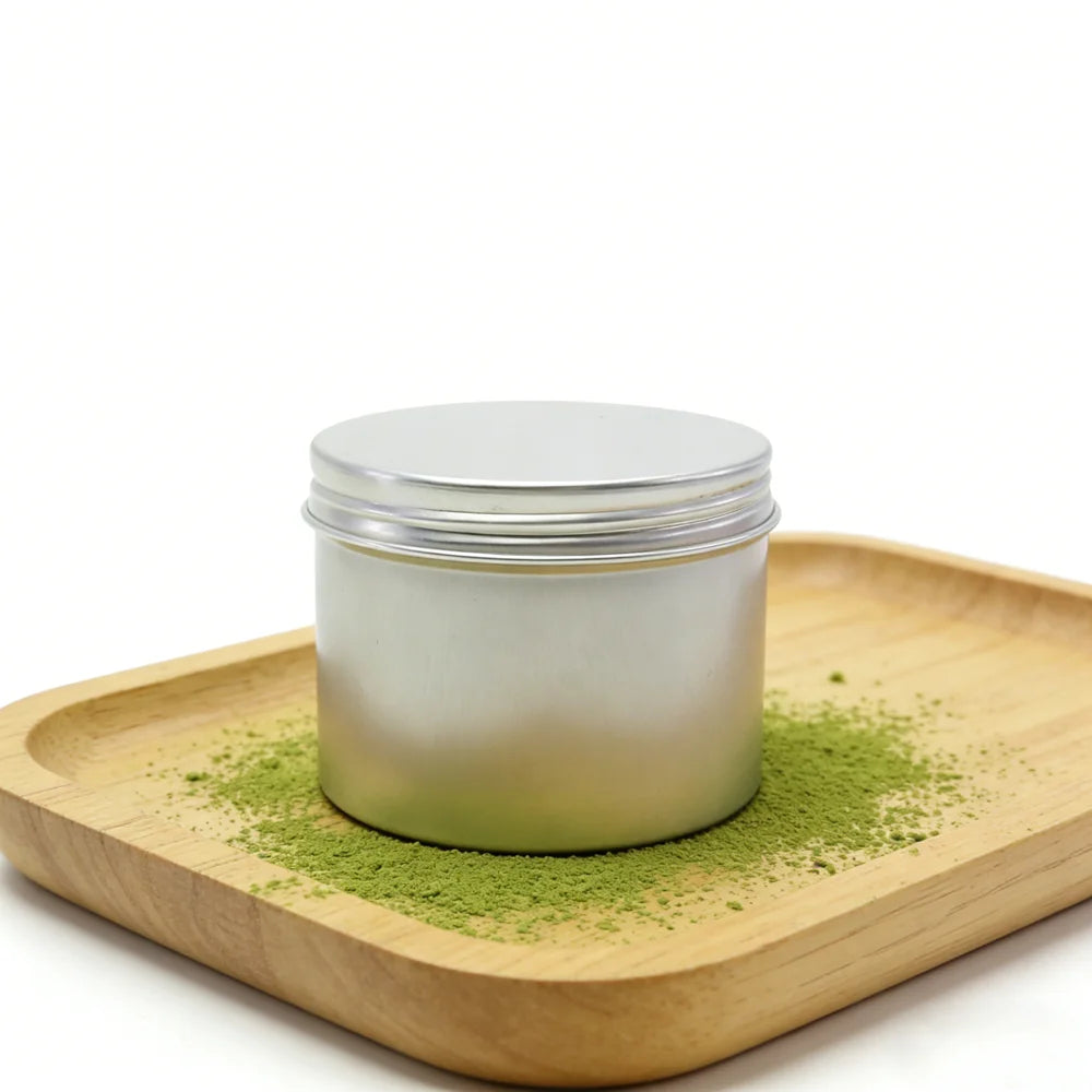 Metal Aluminum Tin Can Jar case 100g 100ml Matcha Powder Coffee Container for Tin Cosmetic Food Packaging - 图片 4