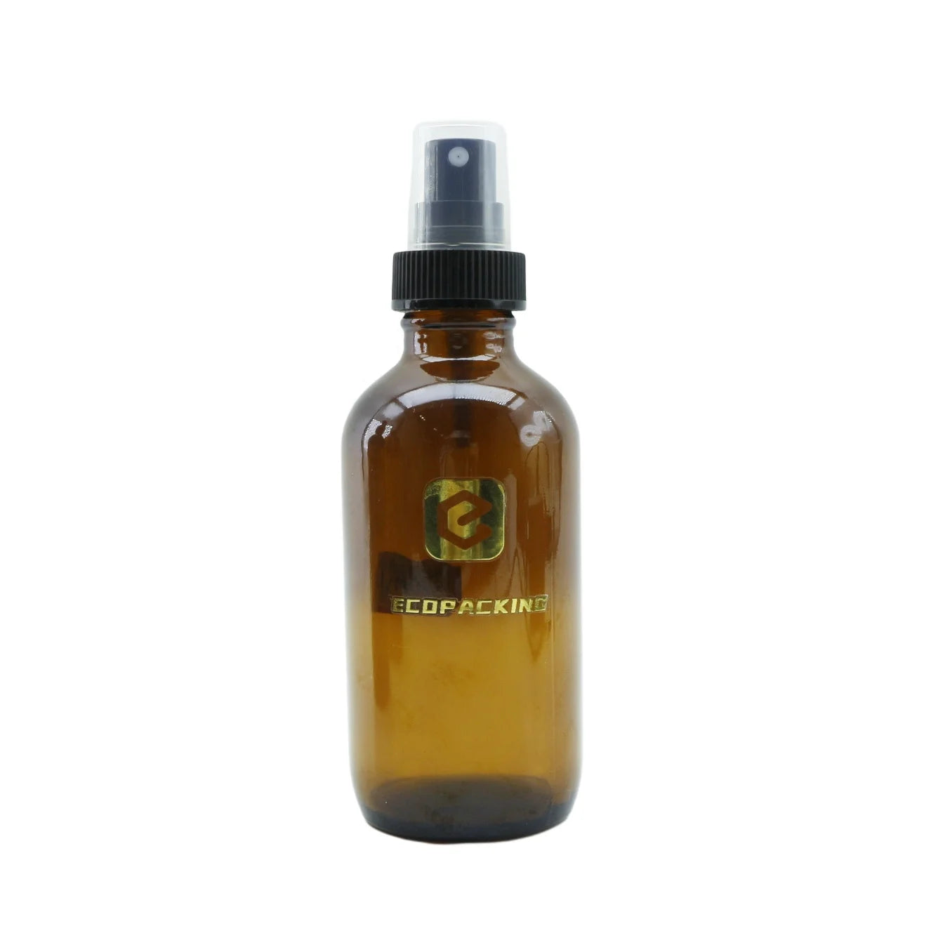 1oz 2oz 4oz 8oz 16oz Stock Amber Brown boston Round Glass Spray Dropper Pump Bottle for Cosmetic Oil Cleanser Shampoo - 图片 3