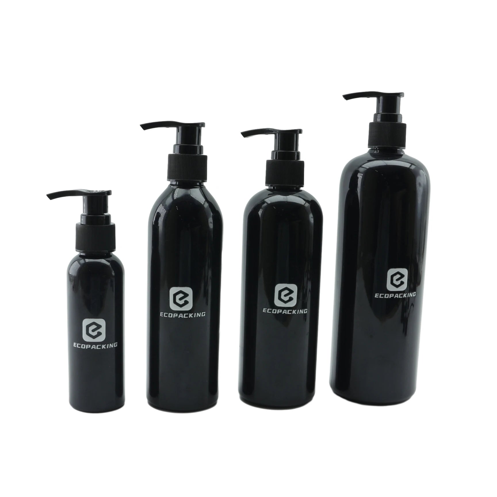 100ml 200ml 250ml 500ml 1000ml boston Round Amber Frosted Black Pet Plastic Shampoo Cleanser Lotion Pump Cosmetic Bottle - 图片 6