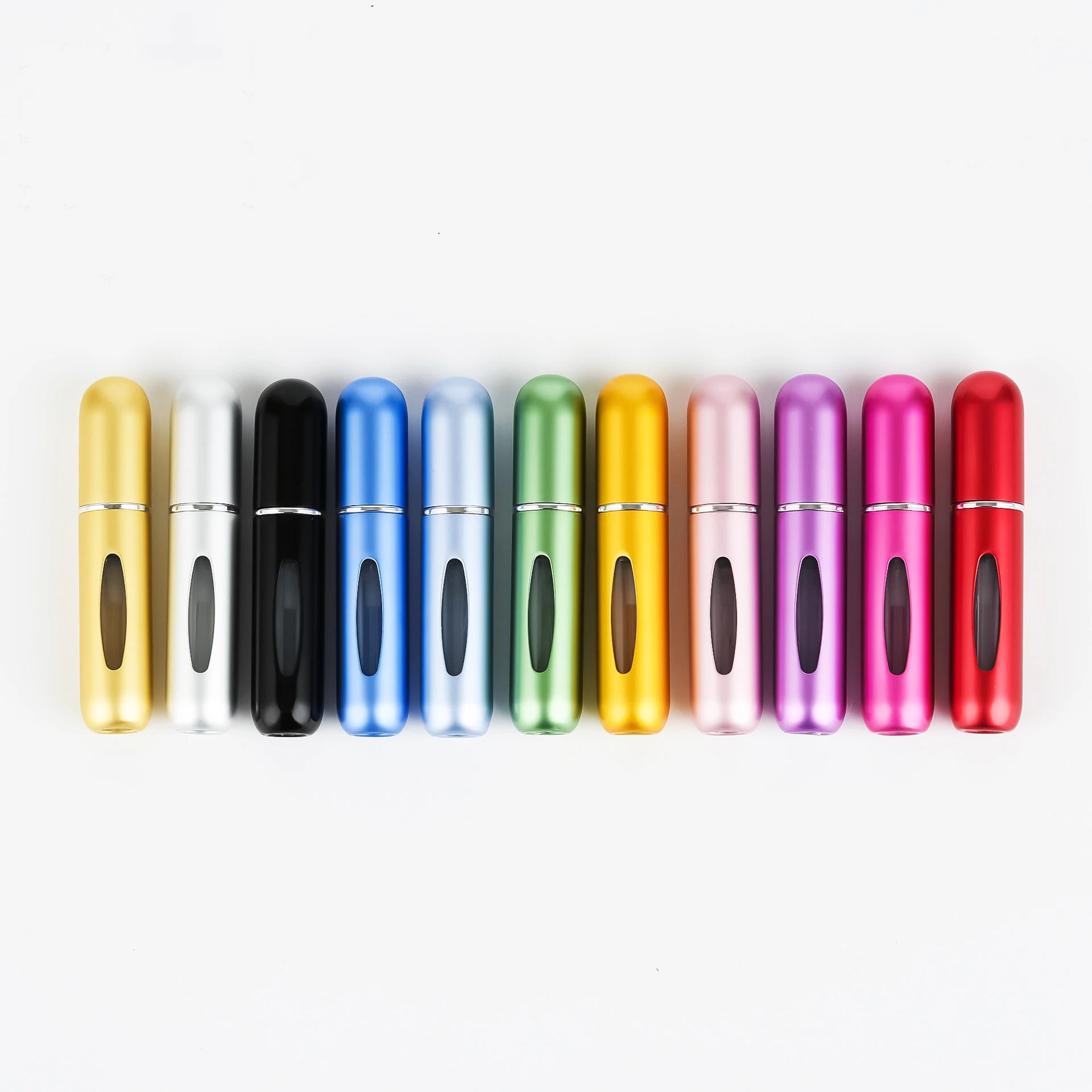Travel Size Pocket Bottom Filled Refillable in Stock Empty 5ml Custom Luxury Aluminum Spray Perfume Oil Bottle Atomizer