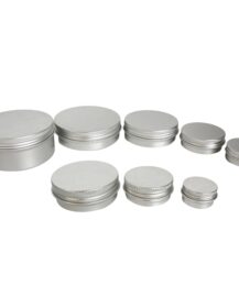 Empty Cosmetic Cream Hand Beard Balm Hair Wax Aluminum Tin Jar Container with Screw on Cap 5ml 10ml 30ml 50ml 100ml 150ml
