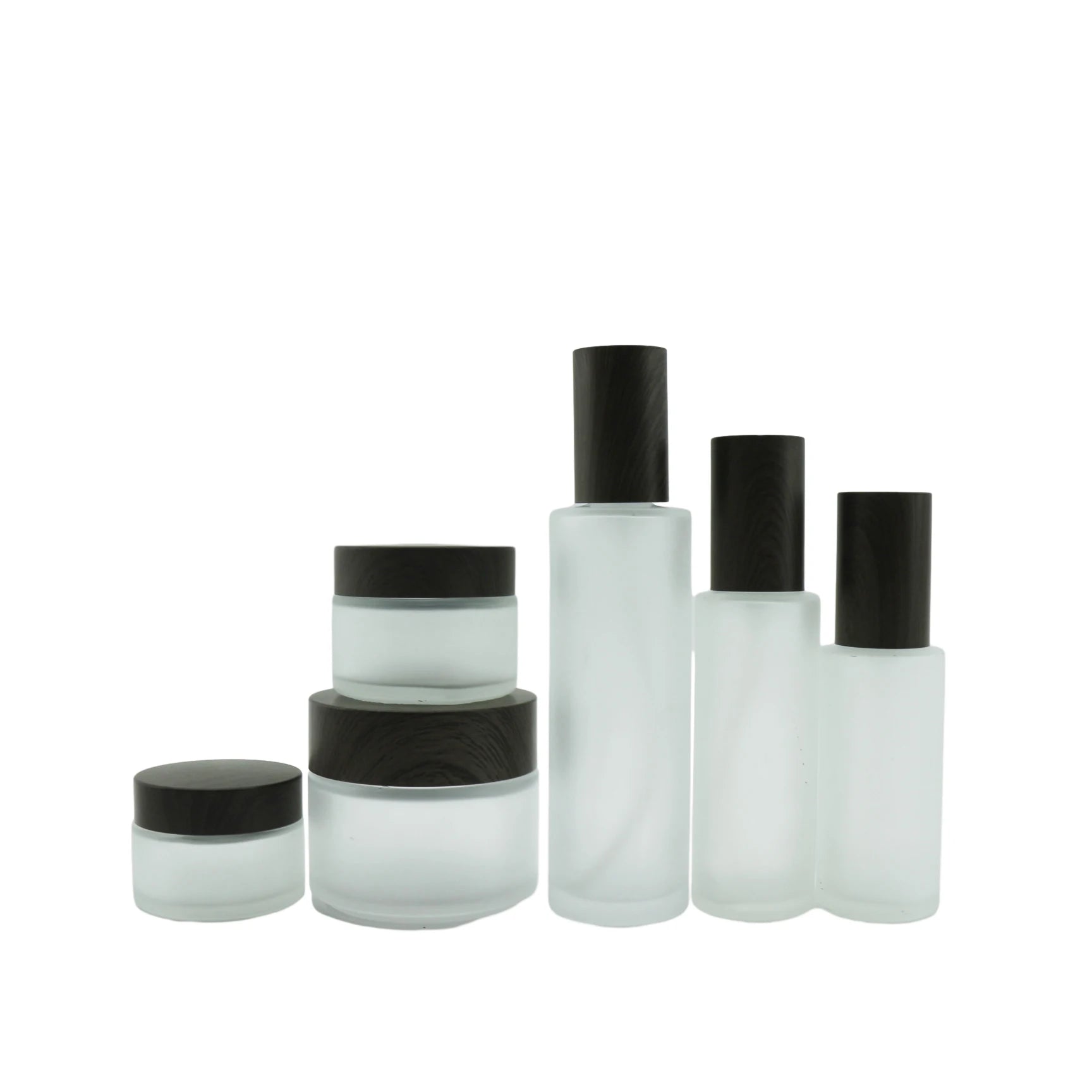 Empty 30g 50g Cream Jar 30ml 50m l 100ml 120ml Glass Pump Bottle Cosmetic Packaging Set - 图片 4