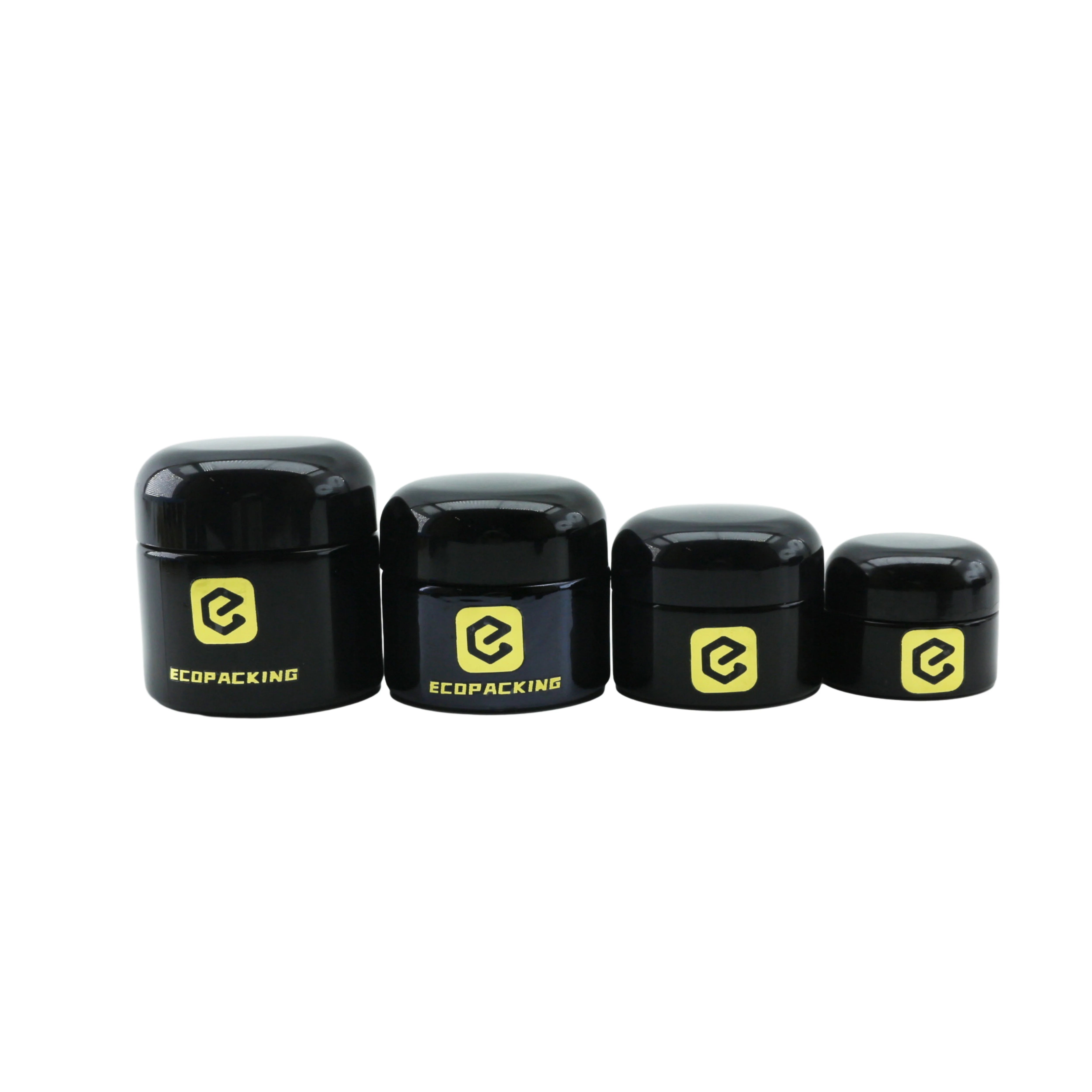 Luxury 5g 15g 20g 30g 50g 100g 250g 500g 1000g Food Storage UV Dark ultra Violet Glass Jar Glass Cream Jar with Lid - 图片 3