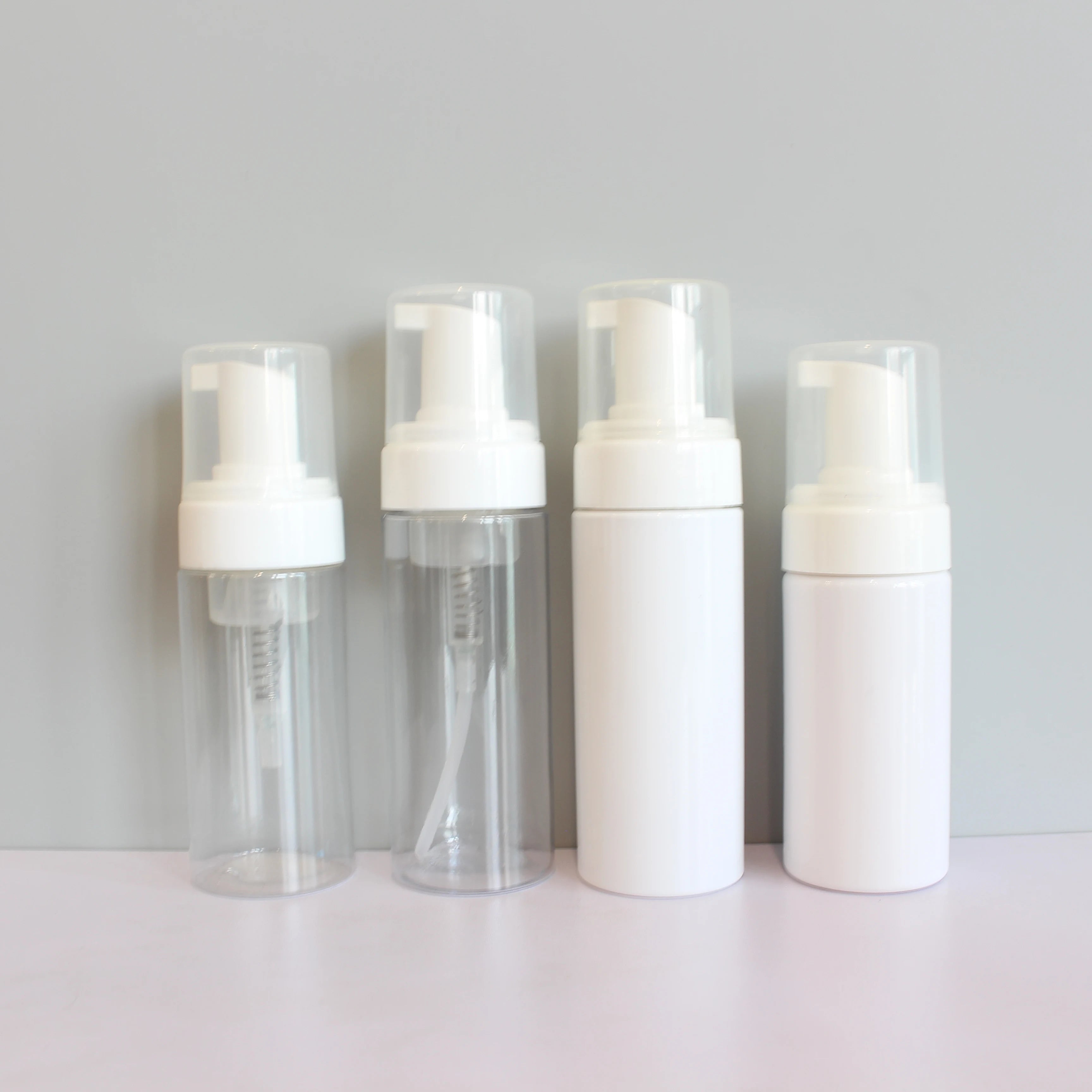 30ml 50ml 60ml 100ml 120ml 150ml 200ml 250ml clear White Stock Empty Foaming Dispenser Pump Bottle Mousse Hand Soap Bottle B8888 - 图片 3